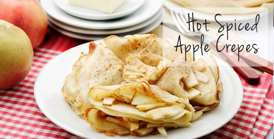 Hot Spiced Apple Crepes