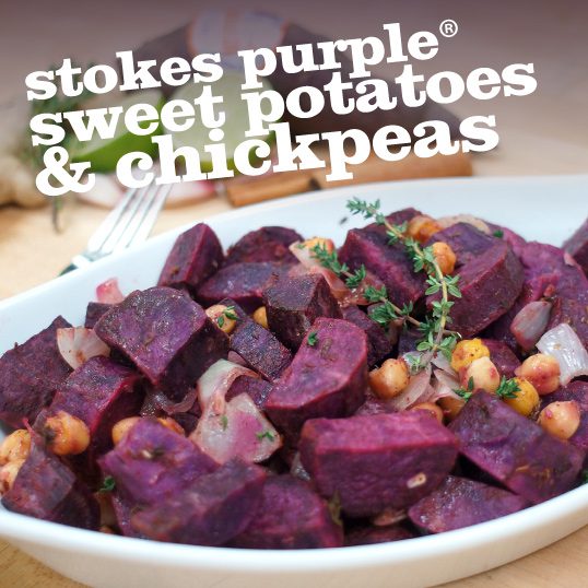 Frieda's Specialty Produce - Stokes Purple Sweet Potatoes with Chickpeas