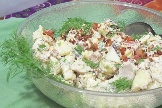 Fresh Food in a Flash - Bacon and Potato Salad