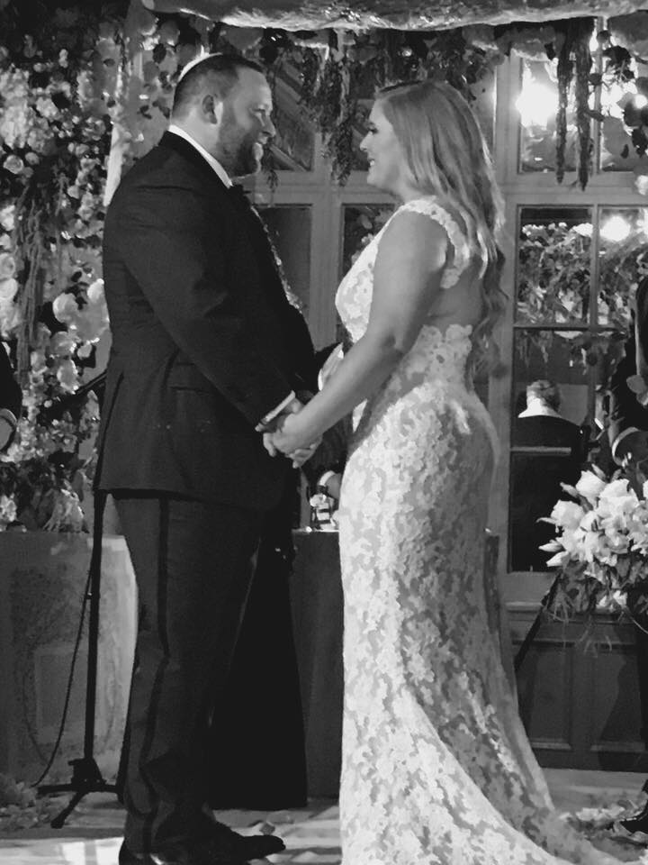 Alex and Ben tying the knot!